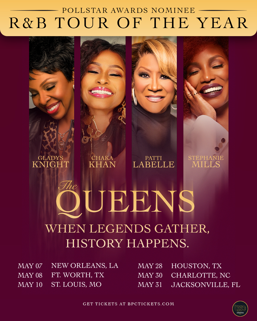 Chaka Khan The Queens Tour Poster 2026–2027